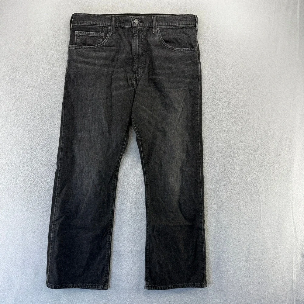 Levis Jeans Mens 36x30 Black 517 Bootcut Workwear Denim Cotton Western Cowboy